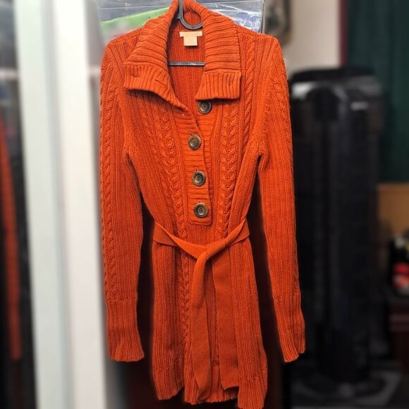 Cozy Elegant Knitted Breathable Cotton Sweater Dress in Premium Quality Knitwear - Picture 2 of 5